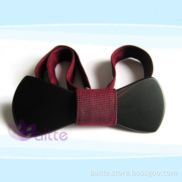 OEM design wood fasthon sandalwood bowtie wooden bow ties